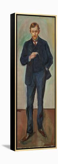 The Frenchman, Marcel Archinard, C.1904 (Oil on Canvas)-Edvard Munch-Framed Premier Image Canvas