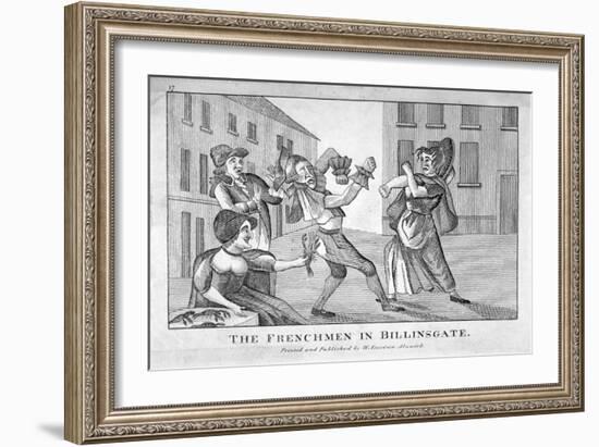 The Frenchmen in Billinsgate, 1754-null-Framed Giclee Print