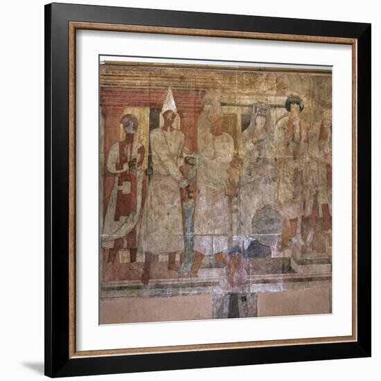 The 'Fresco of Conon' from the temple of Dura Europos, Syria, late 1st century AD-Werner Forman-Framed Photographic Print