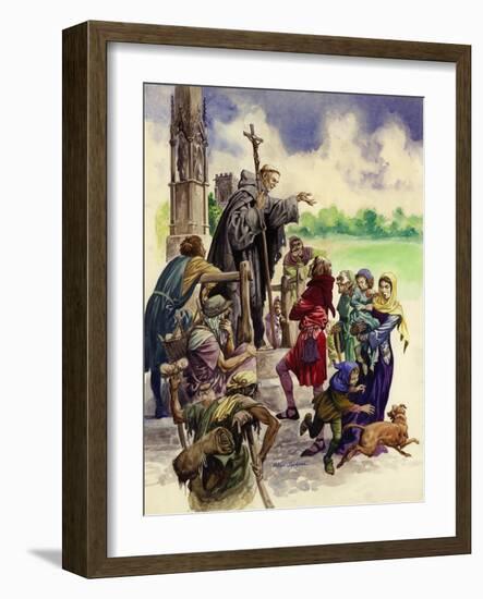 The Friars Come to Britain-Peter Jackson-Framed Giclee Print