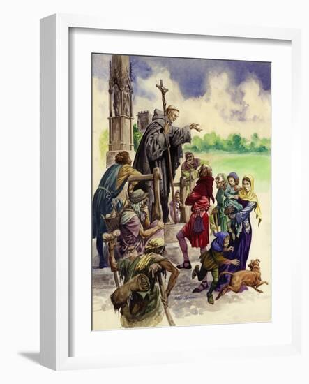 The Friars Come to Britain-Peter Jackson-Framed Giclee Print