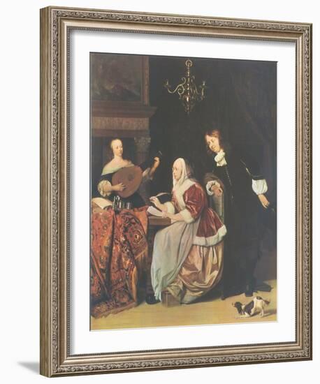 The Friends of Music-Gabriel Metsu-Framed Collectable Print