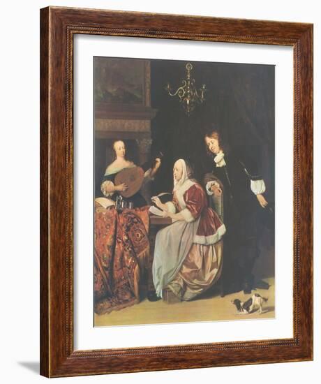 The Friends of Music-Gabriel Metsu-Framed Collectable Print