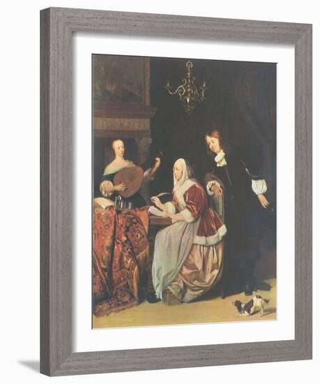 The Friends of Music-Gabriel Metsu-Framed Collectable Print