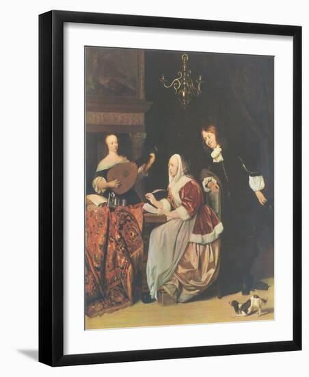 The Friends of Music-Gabriel Metsu-Framed Collectable Print