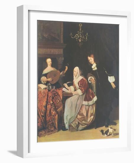 The Friends of Music-Gabriel Metsu-Framed Collectable Print