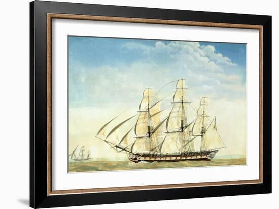 The Frigate Uss Essex-Joseph Howard-Framed Giclee Print