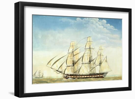 The Frigate Uss Essex-Joseph Howard-Framed Giclee Print