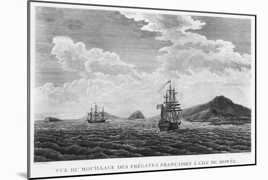 The Frigates of La Perouse at the Island of Maui-null-Mounted Giclee Print