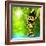 The Frog (Dendrobates Leucomelas) In A Rainforest-Kletr-Framed Art Print