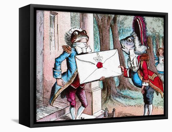 'The Frog Footman delivers the invitation', c1910-John Tenniel-Framed Premier Image Canvas