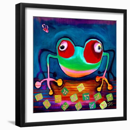 The Frog Jumps-Susse Volander-Framed Premium Giclee Print