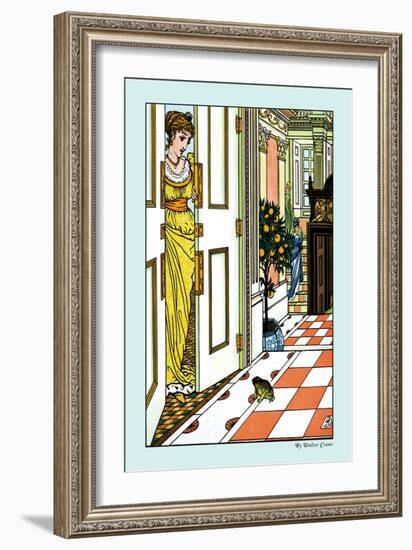 The Frog Prince, Greeting the Frog, c.1900-Walter Crane-Framed Art Print