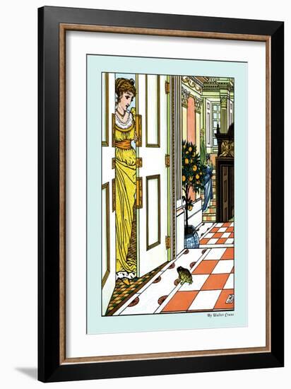 The Frog Prince, Greeting the Frog, c.1900-Walter Crane-Framed Art Print