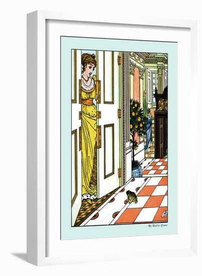 The Frog Prince, Greeting the Frog, c.1900-Walter Crane-Framed Art Print