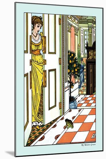 The Frog Prince, Greeting the Frog, c.1900-Walter Crane-Mounted Art Print