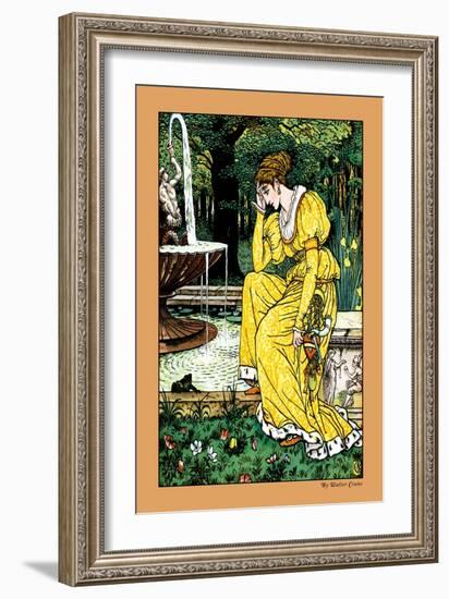 The Frog Prince, In Yellow, c.1900-Walter Crane-Framed Art Print