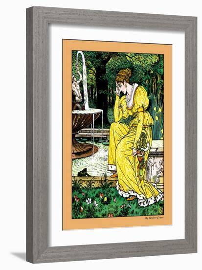 The Frog Prince, In Yellow, c.1900-Walter Crane-Framed Art Print