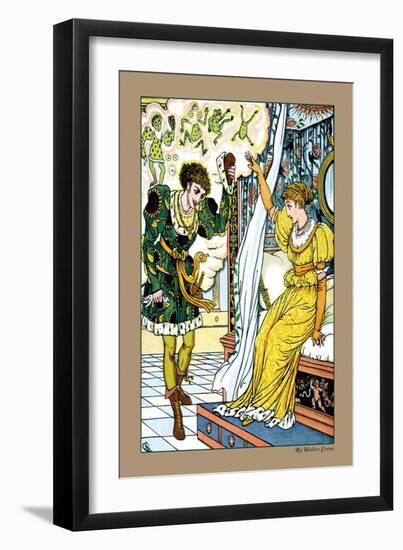 The Frog Prince, The Transformation, c.1900-Walter Crane-Framed Art Print