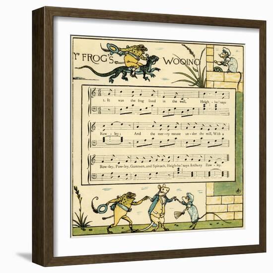 The frog's wooing-Walter Crane-Framed Giclee Print