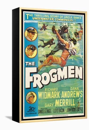 The Frogmen, 1951, Directed by Lloyd Bacon-null-Framed Premier Image Canvas