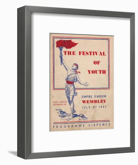 The front cover of the programme for The Festival of Youth, 1937-Unknown-Framed Giclee Print