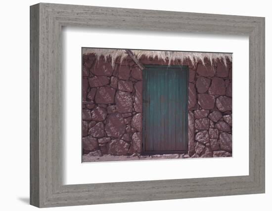 The Front Door of a House in the Town of Machuca, Chile-Mallorie Ostrowitz-Framed Photographic Print