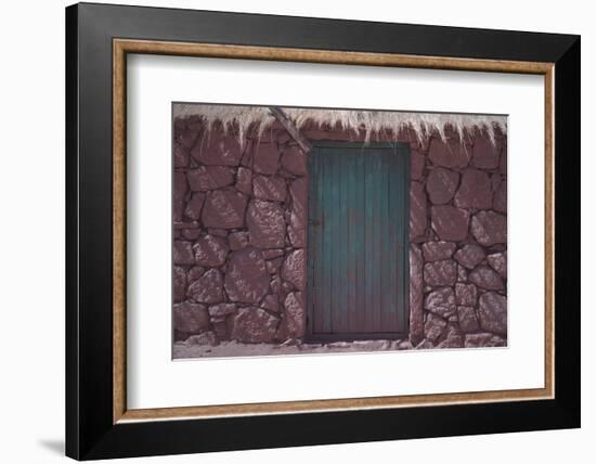 The Front Door of a House in the Town of Machuca, Chile-Mallorie Ostrowitz-Framed Photographic Print