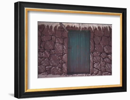 The Front Door of a House in the Town of Machuca, Chile-Mallorie Ostrowitz-Framed Photographic Print