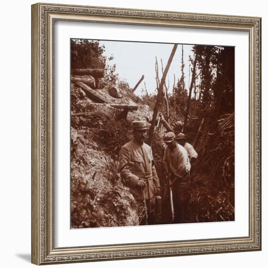 The front line, Soissons, northern France, c1914-c1918-Unknown-Framed Photographic Print