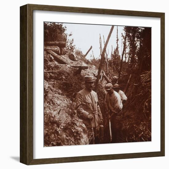 The front line, Soissons, northern France, c1914-c1918-Unknown-Framed Photographic Print