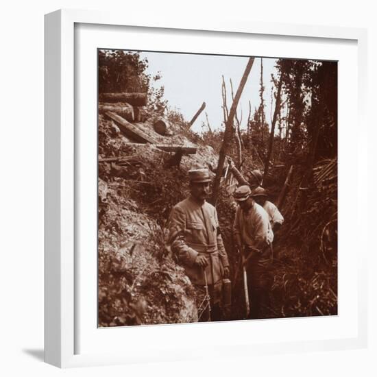 The front line, Soissons, northern France, c1914-c1918-Unknown-Framed Photographic Print