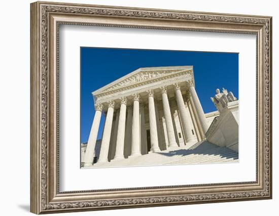 The Front of the US Supreme Court in Washington, Dc.-Gary Blakeley-Framed Photographic Print