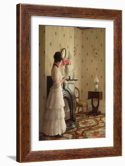 The Front Parlor, 1913 (Oil on Canvas)-William McGregor Paxton-Framed Giclee Print