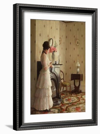 The Front Parlor, 1913 (Oil on Canvas)-William McGregor Paxton-Framed Giclee Print