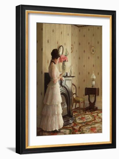 The Front Parlor, 1913 (Oil on Canvas)-William McGregor Paxton-Framed Giclee Print