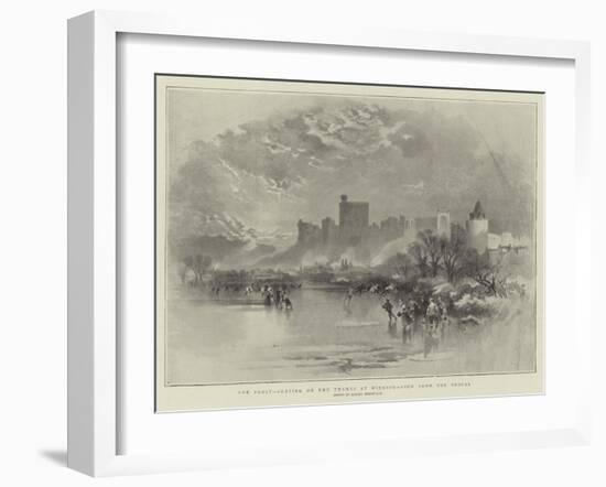 The Frost, Skating on the Thames at Windsor, View from the Brocas-Keeley Halswelle-Framed Giclee Print