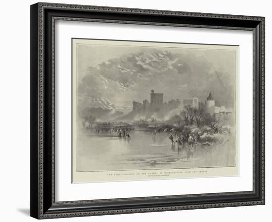 The Frost, Skating on the Thames at Windsor, View from the Brocas-Keeley Halswelle-Framed Giclee Print