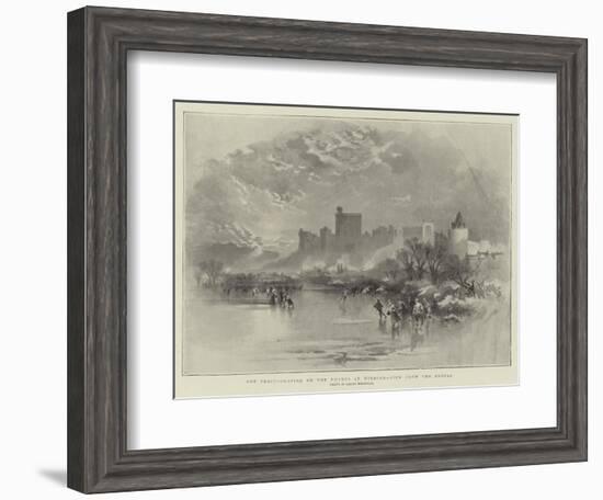 The Frost, Skating on the Thames at Windsor, View from the Brocas-Keeley Halswelle-Framed Giclee Print