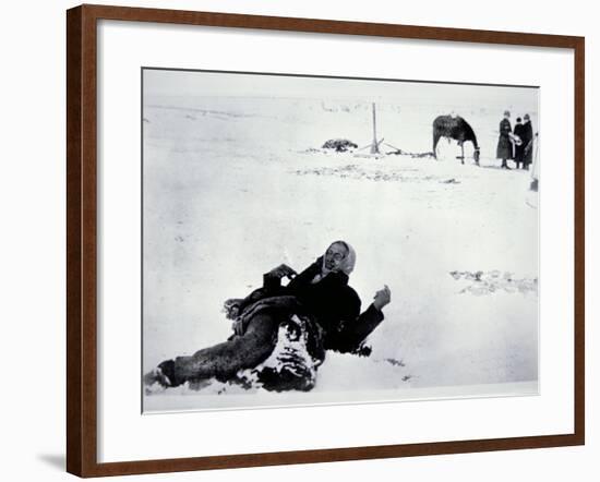 The Frozen Body of Chief Big Foot-null-Framed Photographic Print