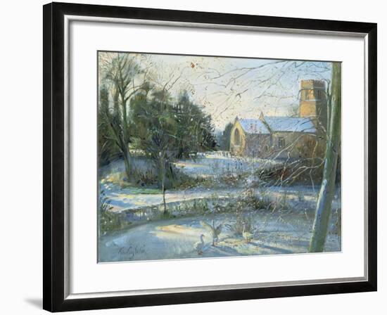 The Frozen Moat, Bedfield-Timothy Easton-Framed Giclee Print