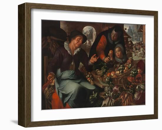 The Fruit and Vegetable Seller, C. 1618-Joachim Wtewael-Framed Giclee Print