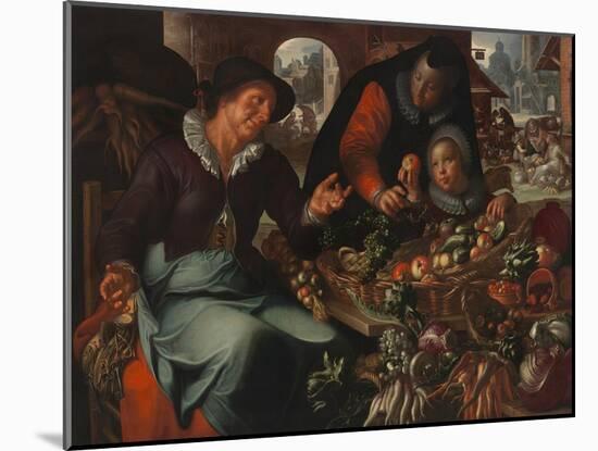 The Fruit and Vegetable Seller, C. 1618-Joachim Wtewael-Mounted Giclee Print