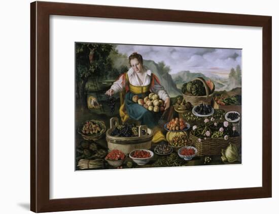 The Fruit Dealer-Vincenzo Campi-Framed Giclee Print