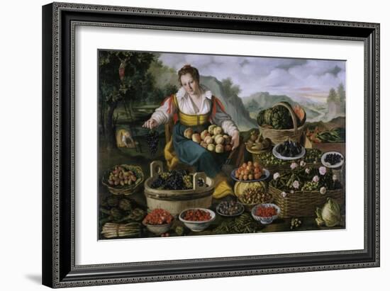 The Fruit Dealer-Vincenzo Campi-Framed Giclee Print