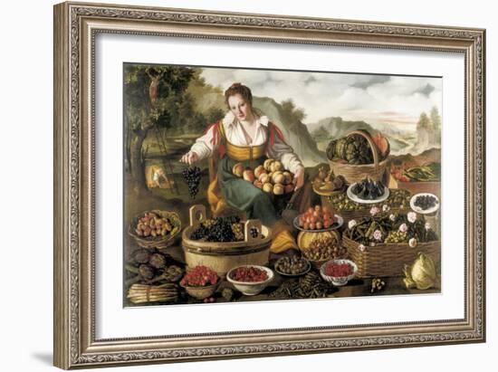 The Fruit Seller-Vincenzo Campi-Framed Art Print