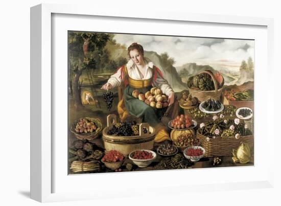 The Fruit Seller-Vincenzo Campi-Framed Art Print