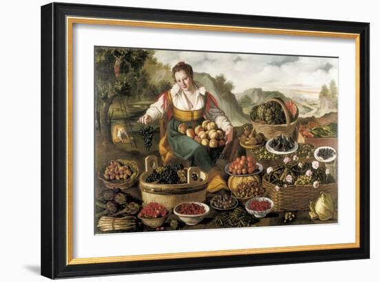 The Fruit Seller-Vincenzo Campi-Framed Art Print