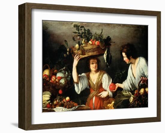 The Fruit Seller-Bernardo Strozzi-Framed Giclee Print