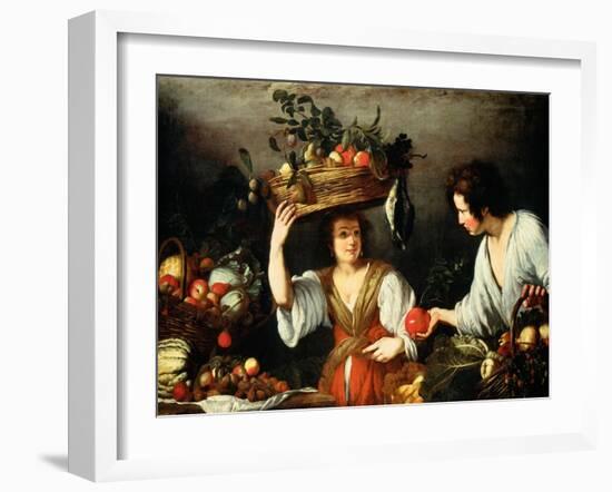 The Fruit Seller-Bernardo Strozzi-Framed Giclee Print